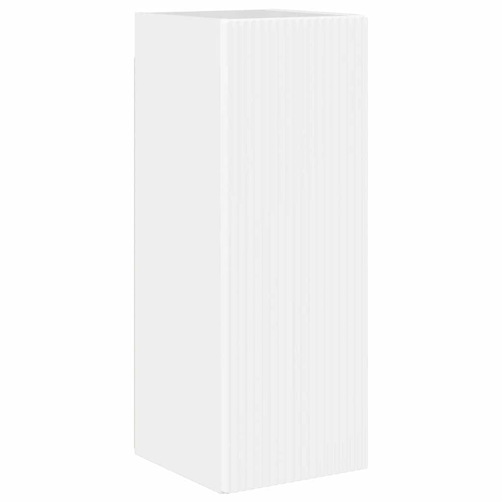TV-Wandschrank 2 stk. Glänzend Weiß Holzwerkstoff