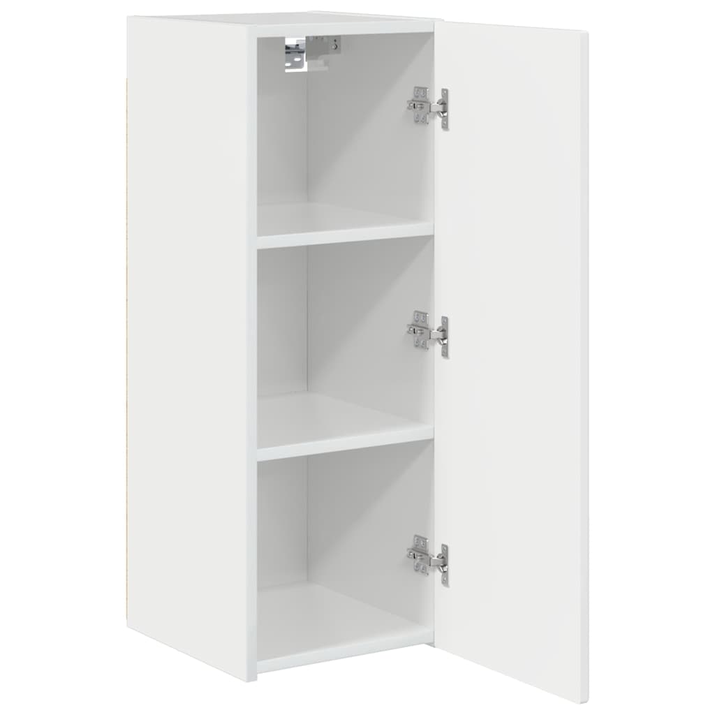 TV-Wandschrank 2 stk. Glänzend Weiß Holzwerkstoff
