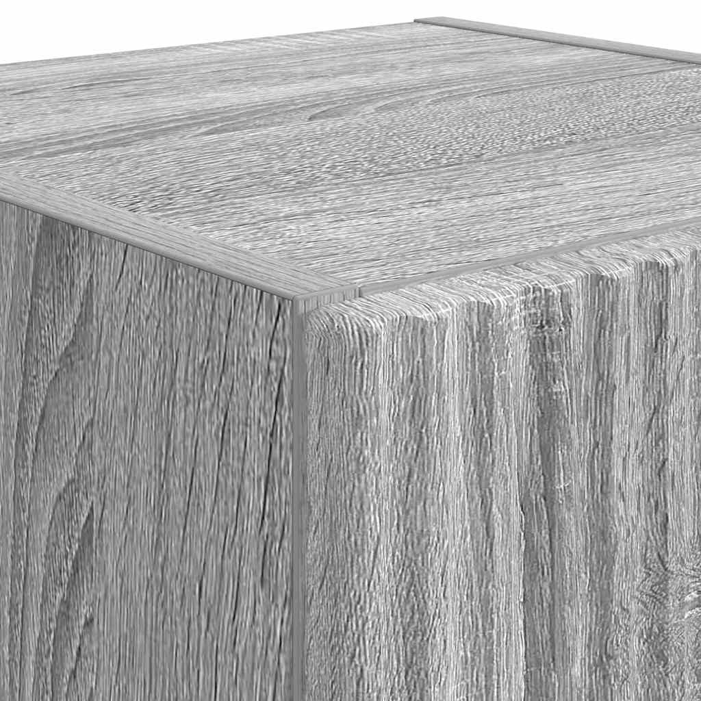 TV-Wandschrank 2 stk. Sonoma-Grau Holzwerkstoff