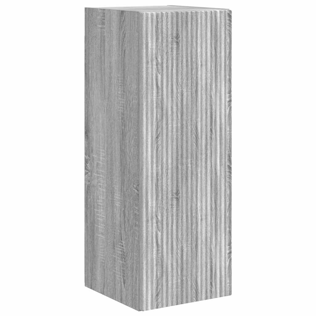 TV-Wandschrank 2 stk. Sonoma-Grau Holzwerkstoff