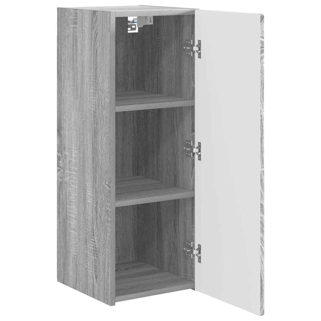 TV-Wandschrank 2 stk. Sonoma-Grau Holzwerkstoff