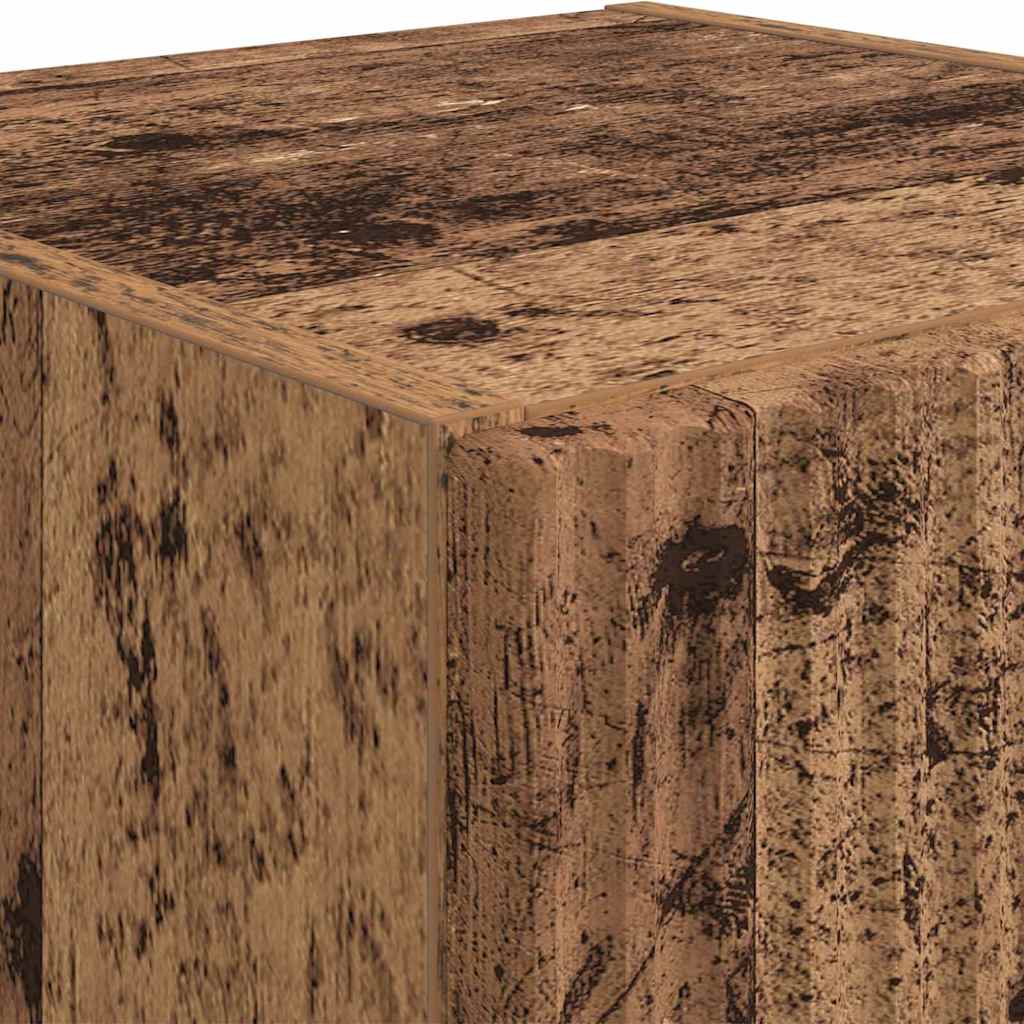 TV-Wandschrank 2 stk. Altholz Holzwerkstoff