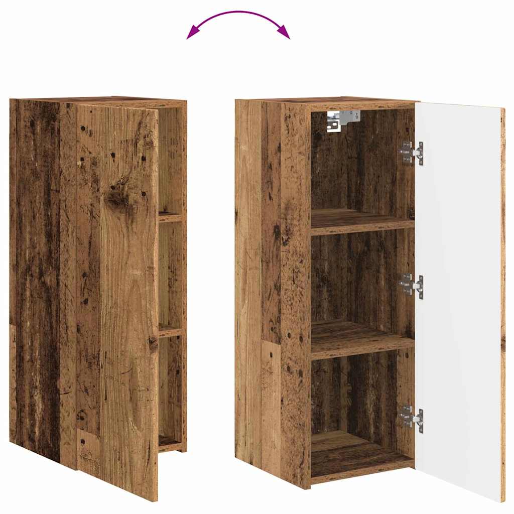 TV-Wandschrank 2 stk. Altholz Holzwerkstoff