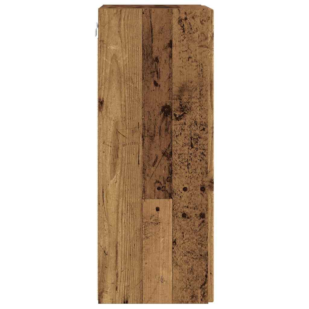 TV-Wandschrank 2 stk. Altholz Holzwerkstoff