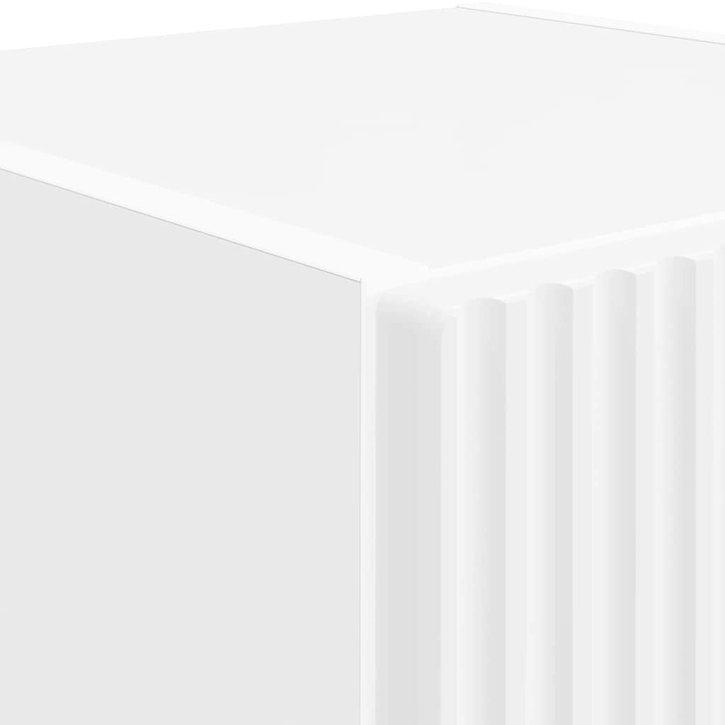 TV-Wandschrank 2 stk. Weiß Holzwerkstoff