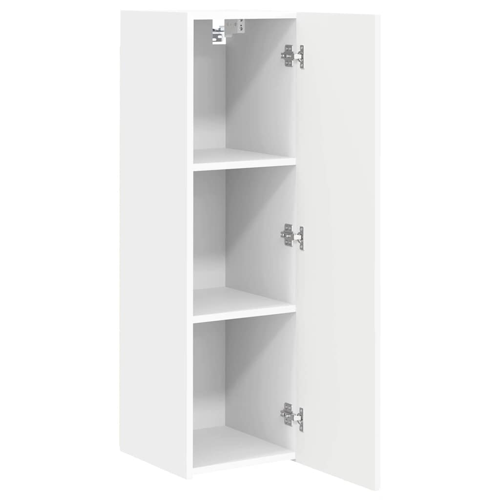 TV-Wandschrank 2 stk. Weiß Holzwerkstoff