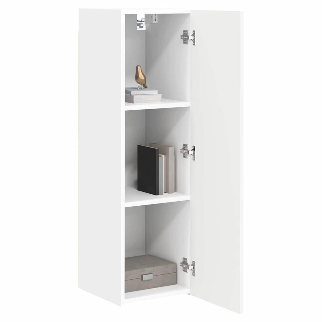 TV-Wandschrank 2 stk. Weiß Holzwerkstoff