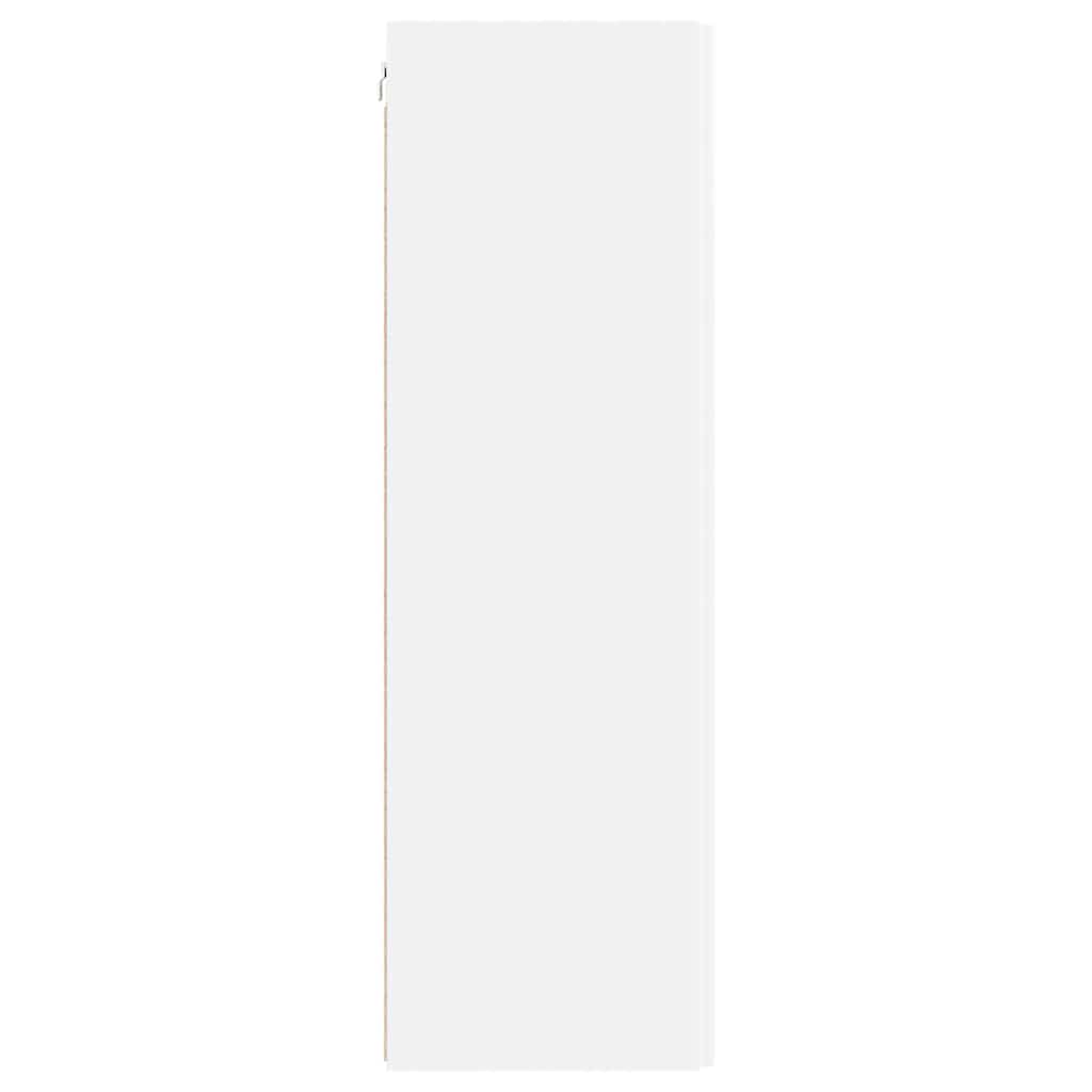 TV-Wandschrank 2 stk. Weiß Holzwerkstoff