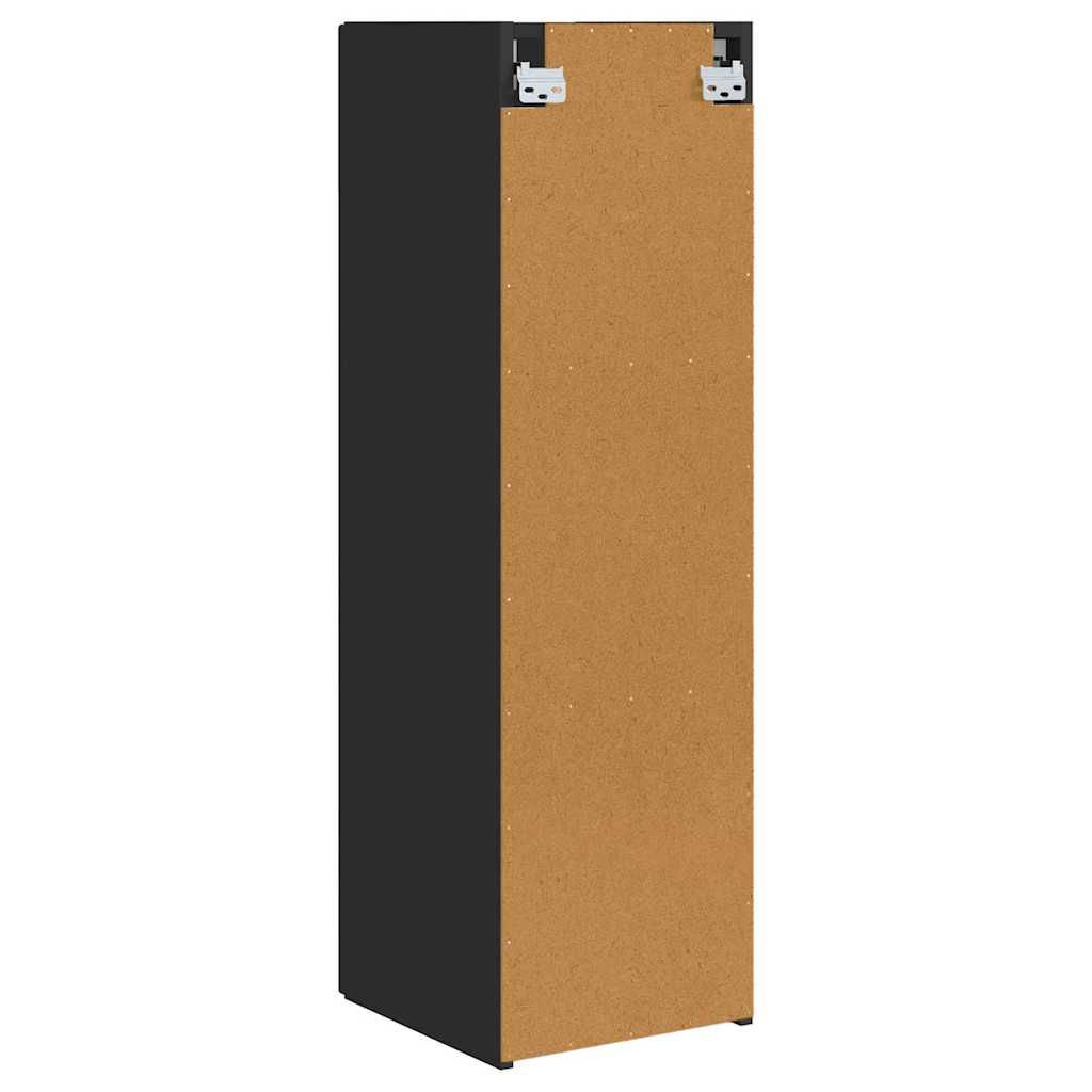 TV-Wandschrank 2 stk. Schwarz Holzwerkstoff