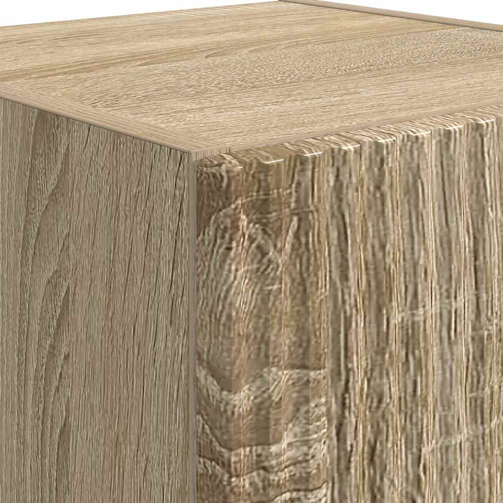TV-Wandschrank 2 stk. Sonoma Holzwerkstoff