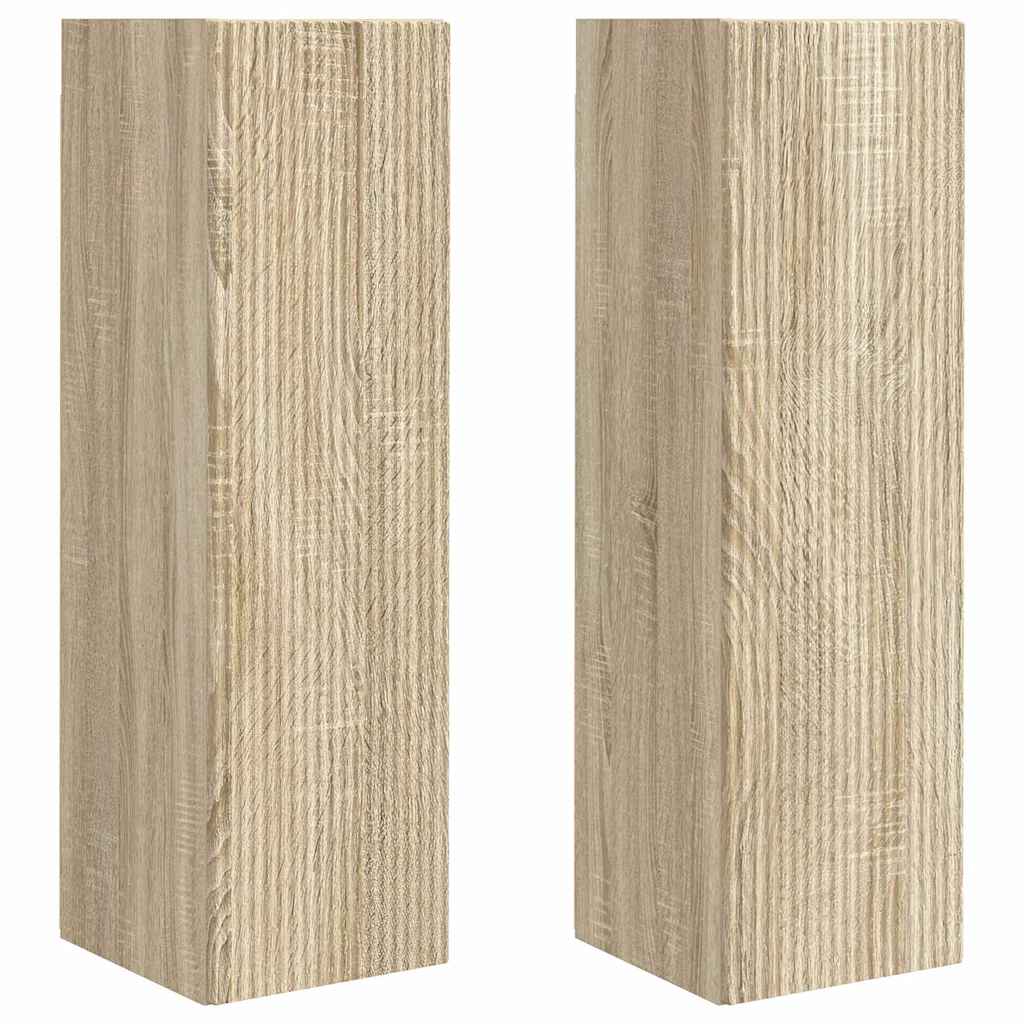 TV-Wandschrank 2 stk. Sonoma Holzwerkstoff