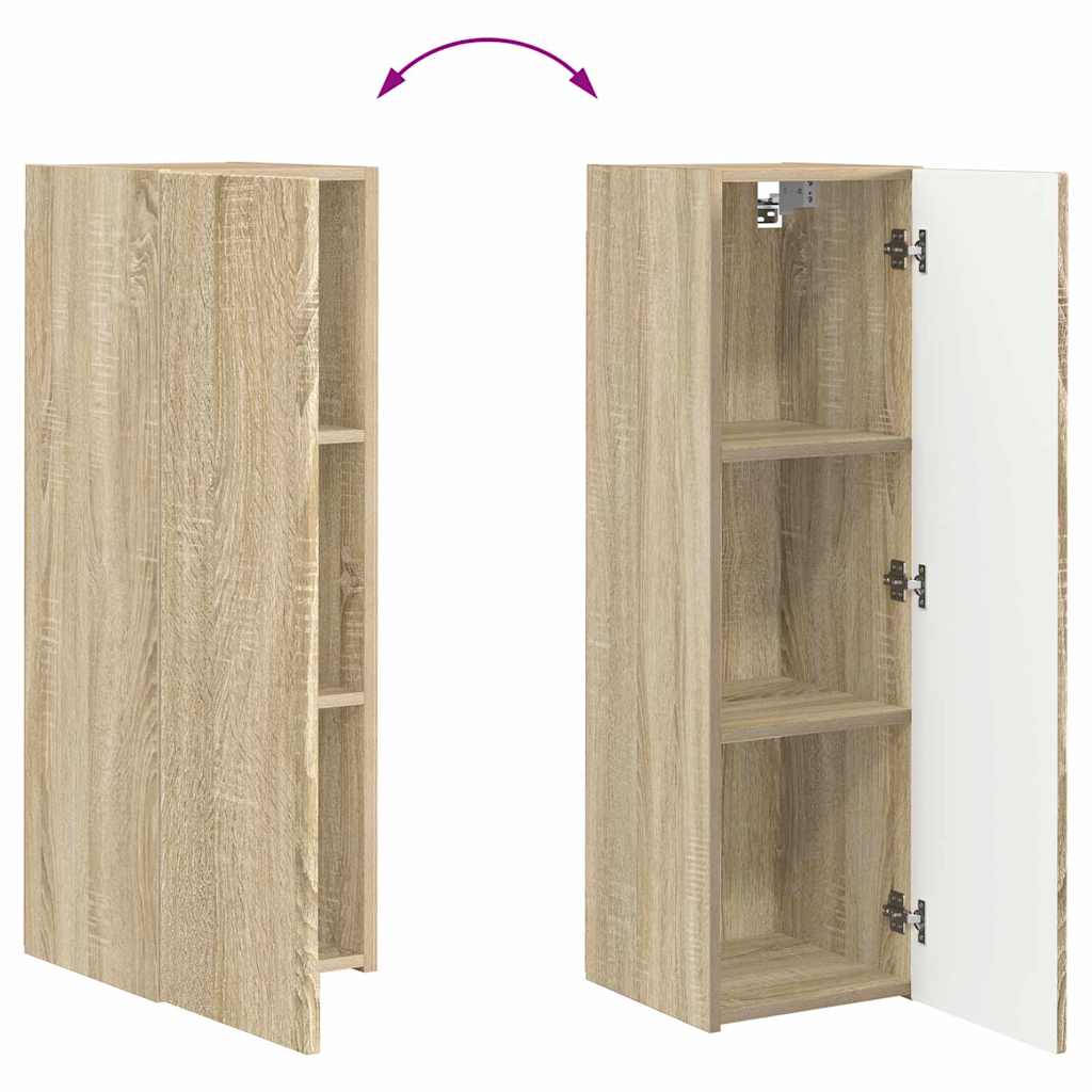 TV-Wandschrank 2 stk. Sonoma Holzwerkstoff