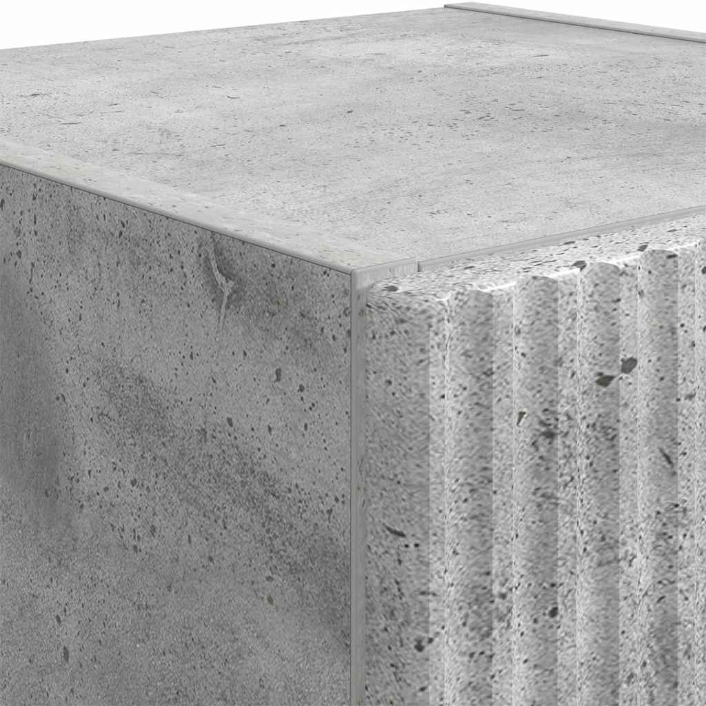 TV-Wandschrank 2 stk. Beton Holzwerkstoff