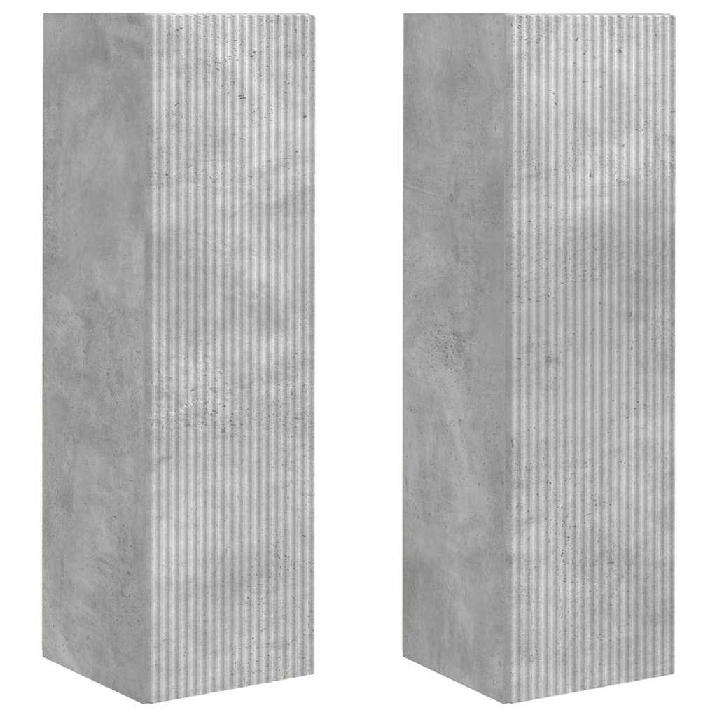 TV-Wandschrank 2 stk. Beton Holzwerkstoff
