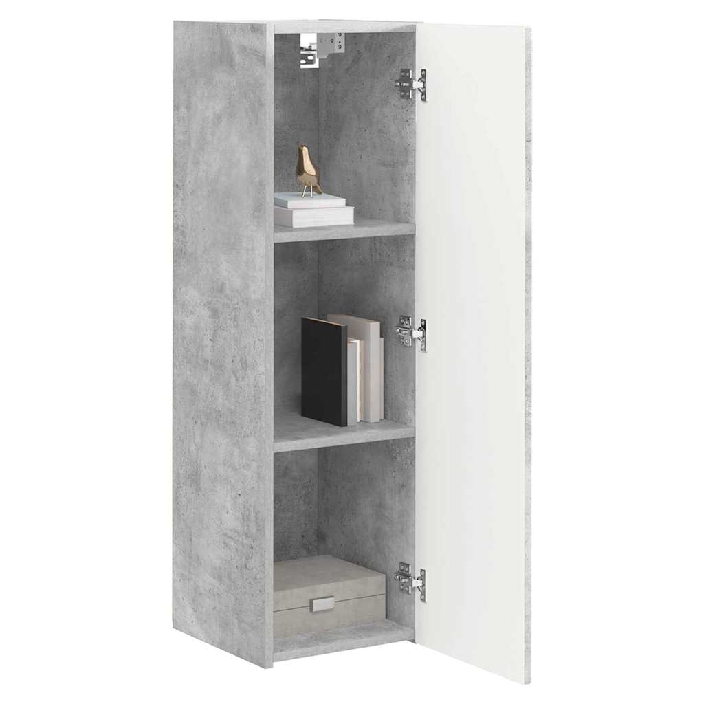 TV-Wandschrank 2 stk. Beton Holzwerkstoff