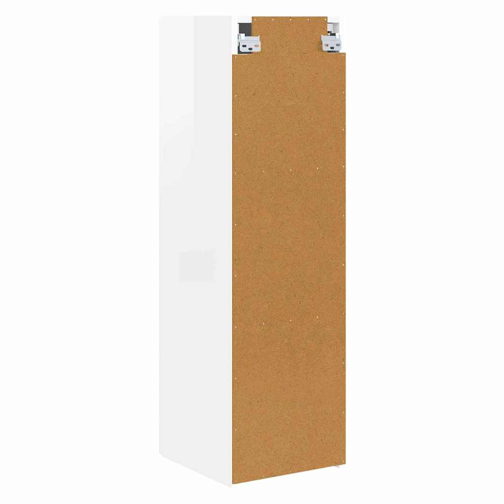 TV-Wandschrank 2 stk. Glänzend Weiß Holzwerkstoff