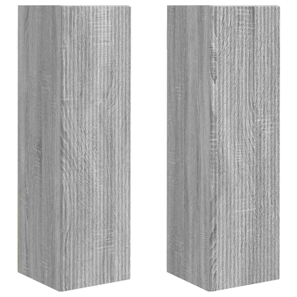 TV-Wandschrank 2 stk. Sonoma-Grau Holzwerkstoff