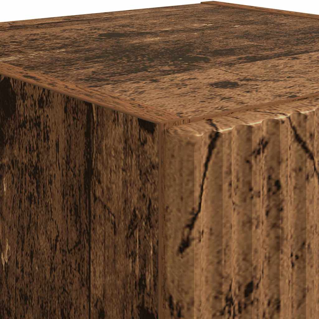 TV-Wandschrank 2 stk. Altholz Holzwerkstoff