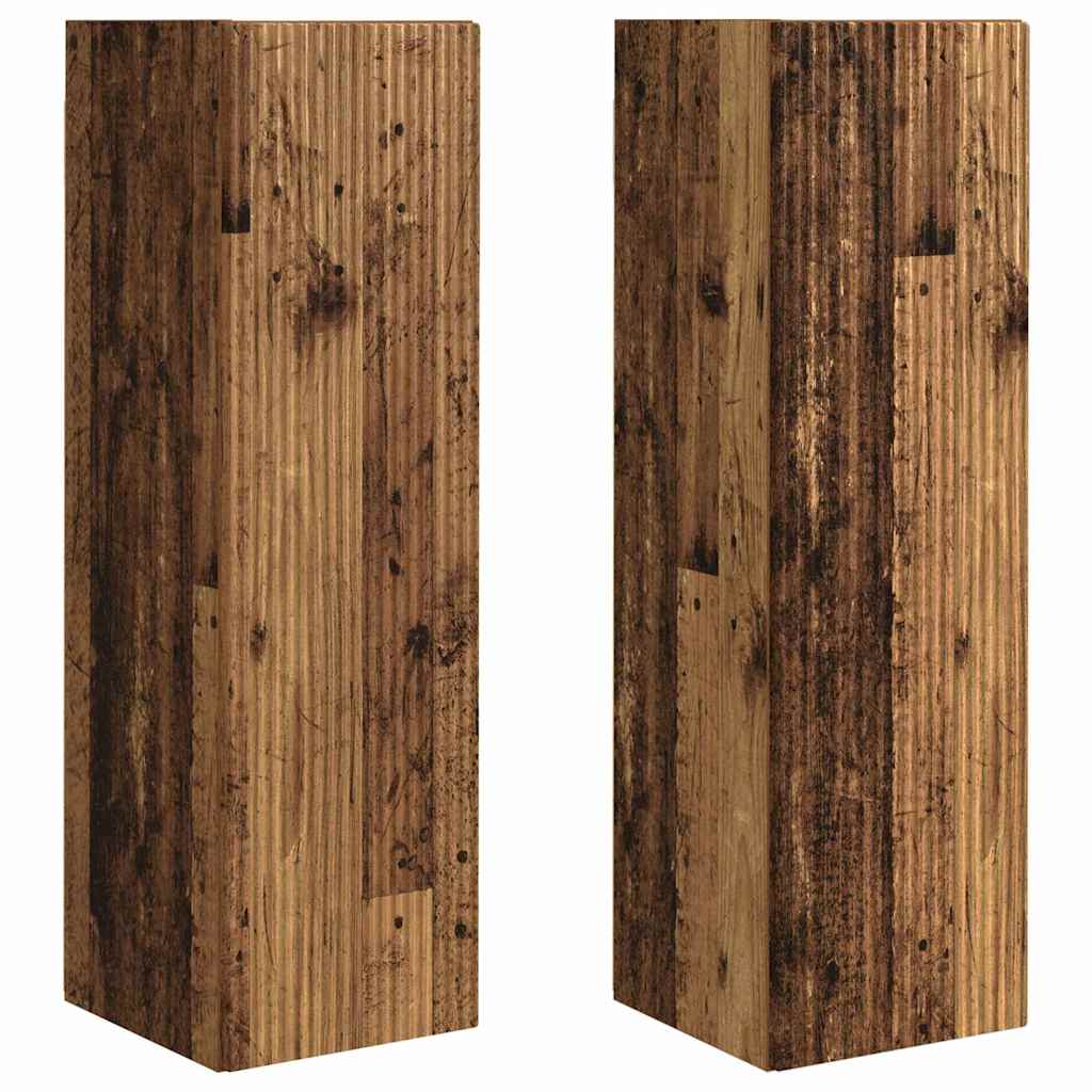 TV-Wandschrank 2 stk. Altholz Holzwerkstoff