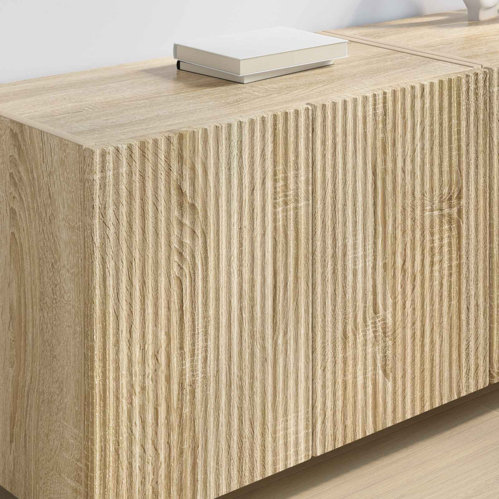 TV-Wandschrank 2 stk. Sonoma-Eiche Holzwerkstoff