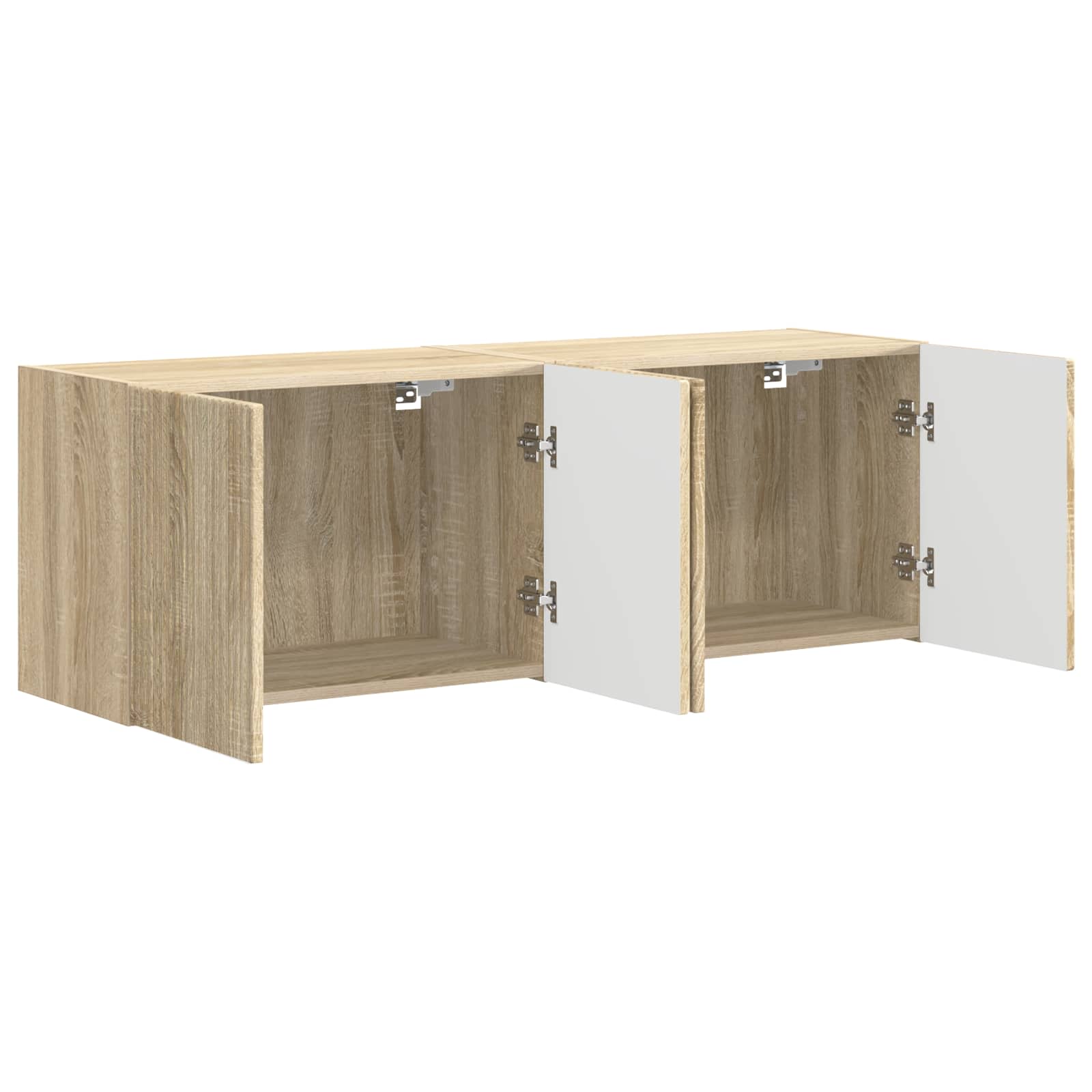 TV-Wandschrank 2 stk. Sonoma-Eiche Holzwerkstoff