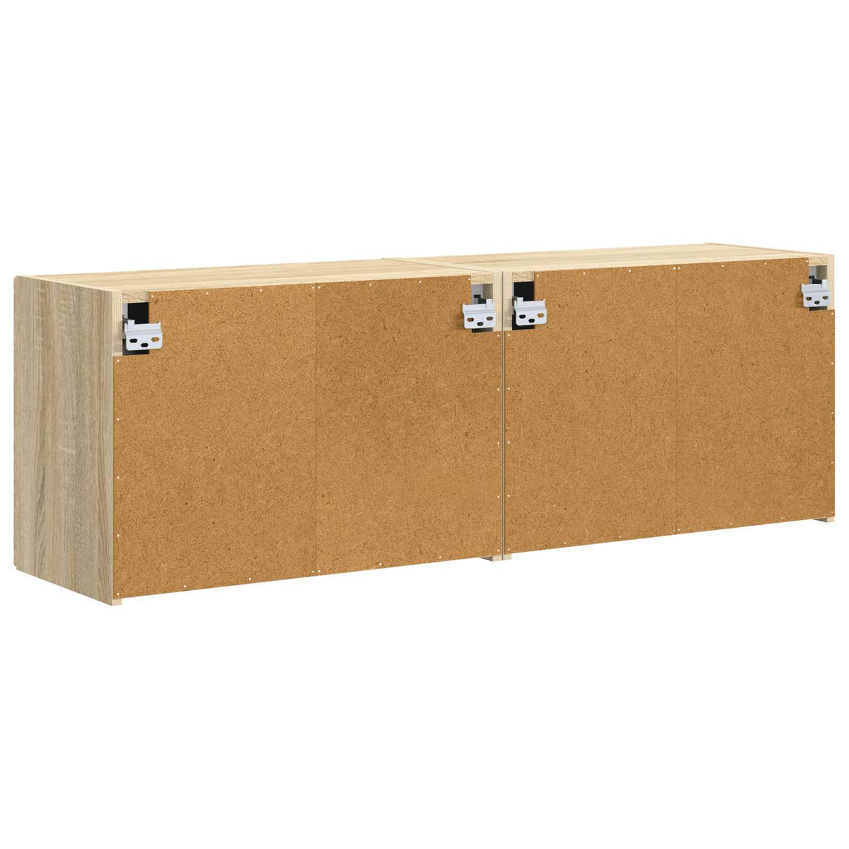 TV-Wandschrank 2 stk. Sonoma-Eiche Holzwerkstoff