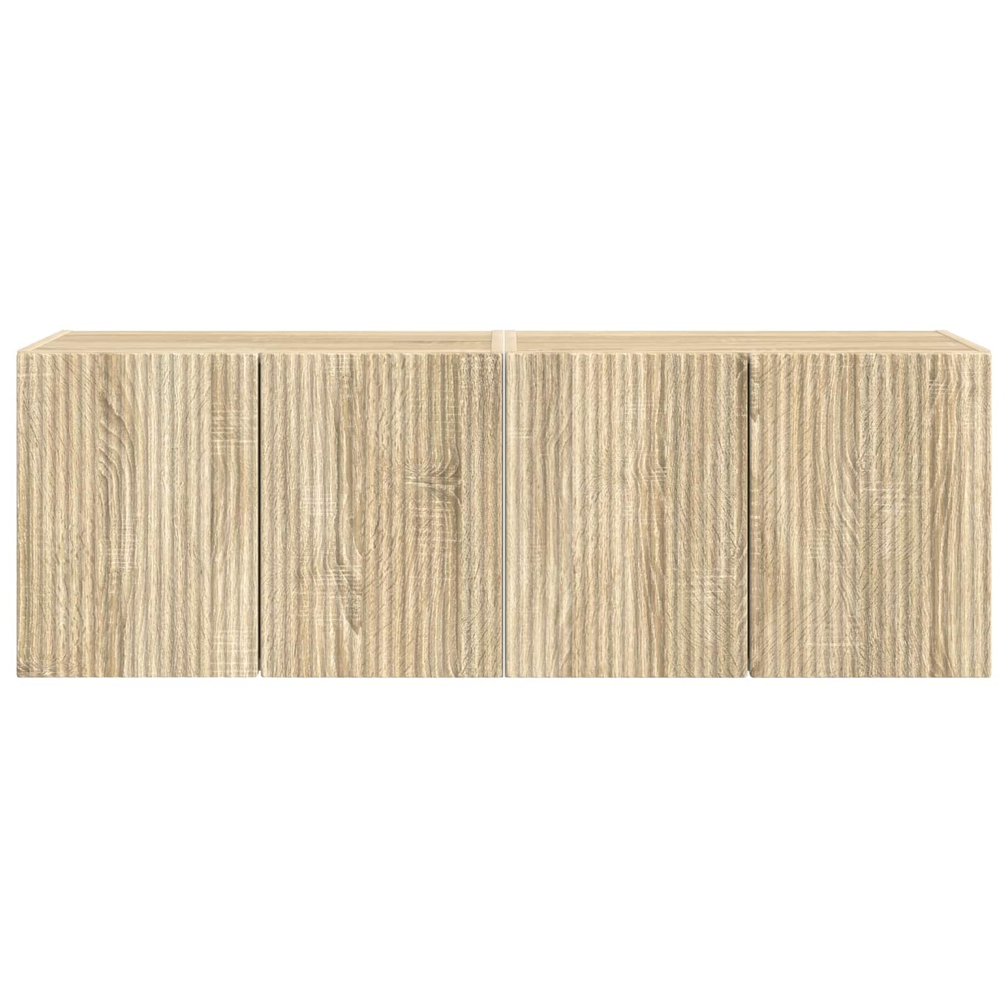 TV-Wandschrank 2 stk. Sonoma-Eiche Holzwerkstoff