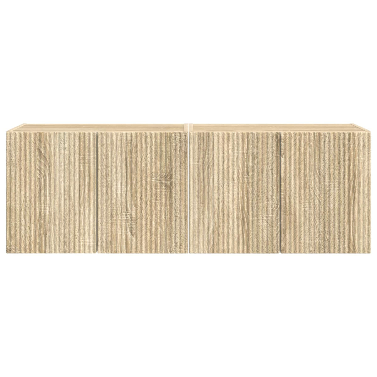 TV-Wandschrank 2 stk. Sonoma-Eiche Holzwerkstoff