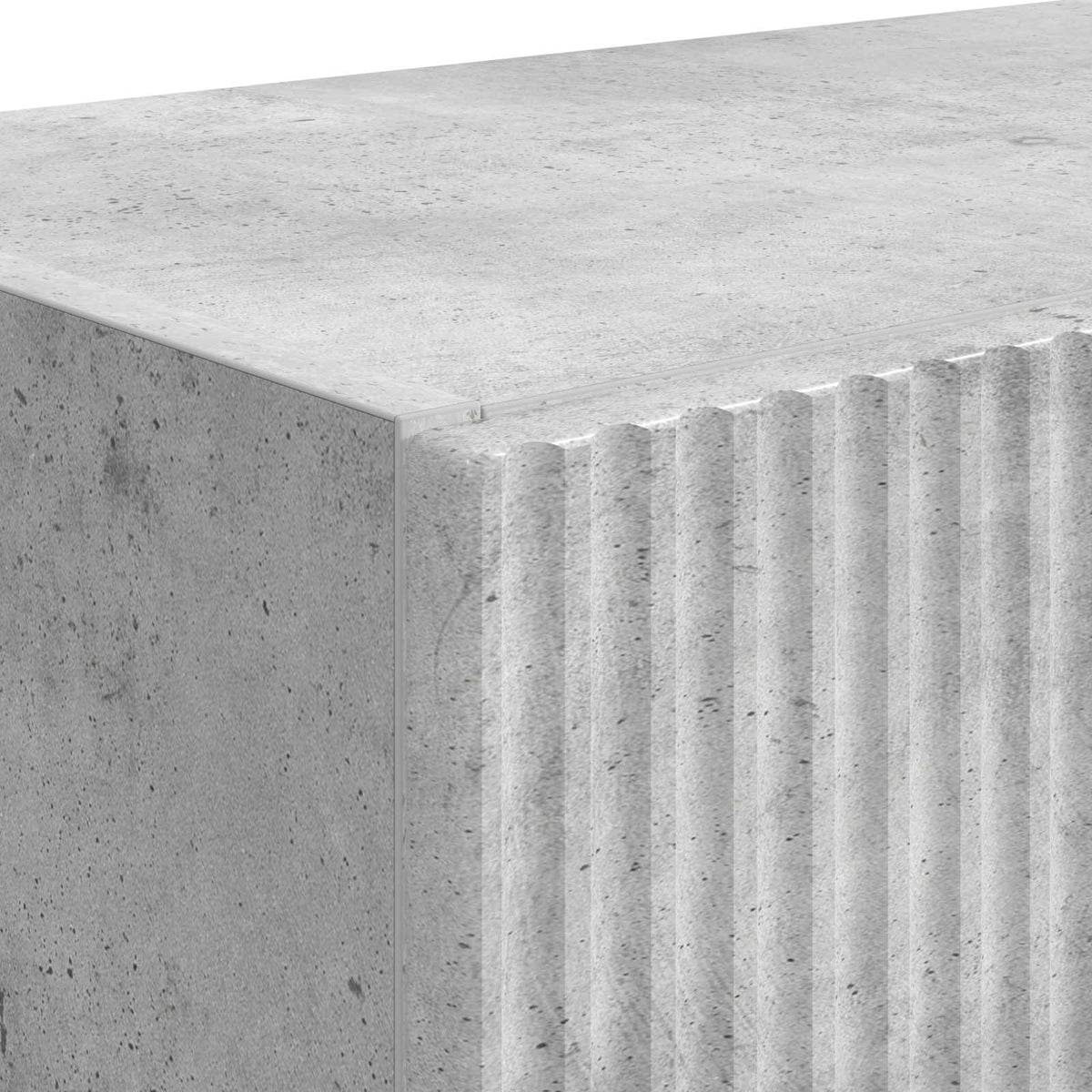 TV-Wandschrank 2 stk. Betongrau Holzwerkstoff
