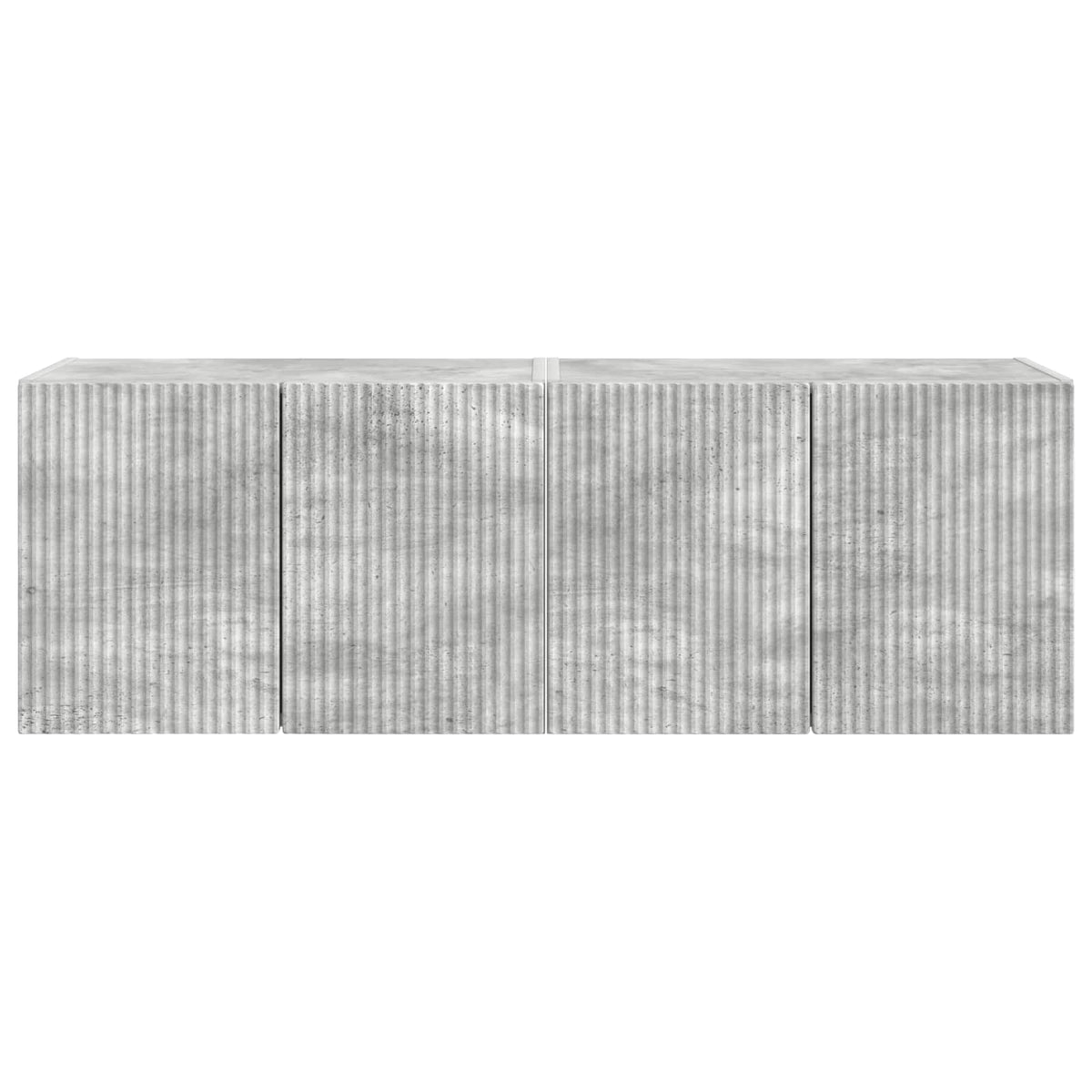 TV-Wandschrank 2 stk. Betongrau Holzwerkstoff