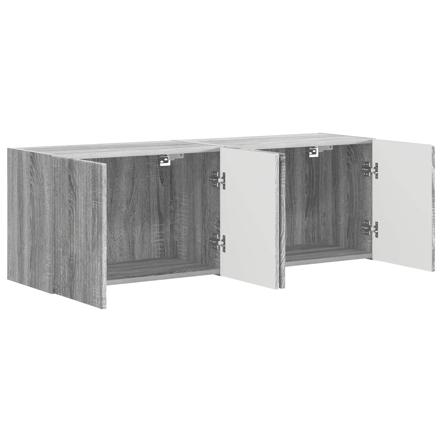 TV-Wandschrank 2 stk. Sonoma-Grau Holzwerkstoff