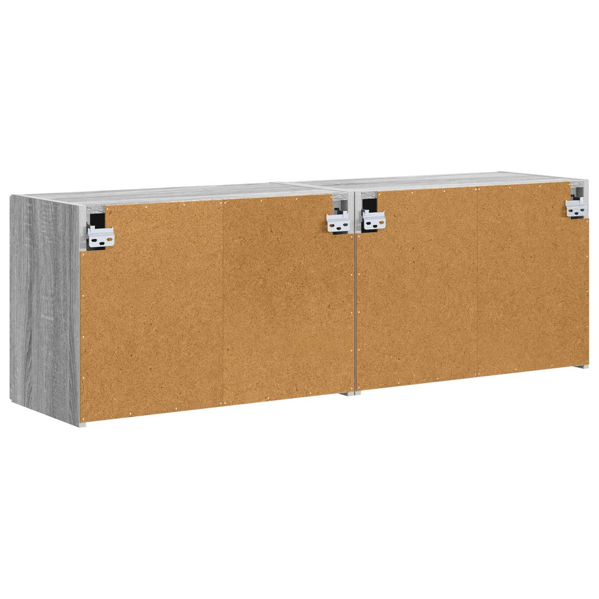 TV-Wandschrank 2 stk. Sonoma-Grau Holzwerkstoff