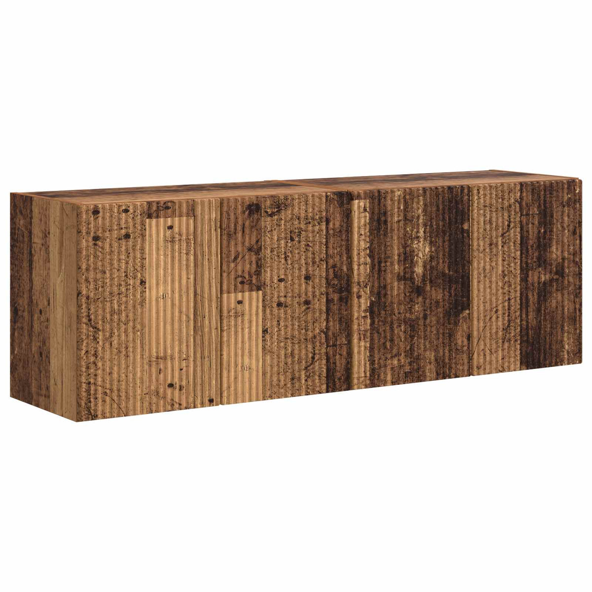 TV-Wandschrank 2 stk. Altholz Holzwerkstoff