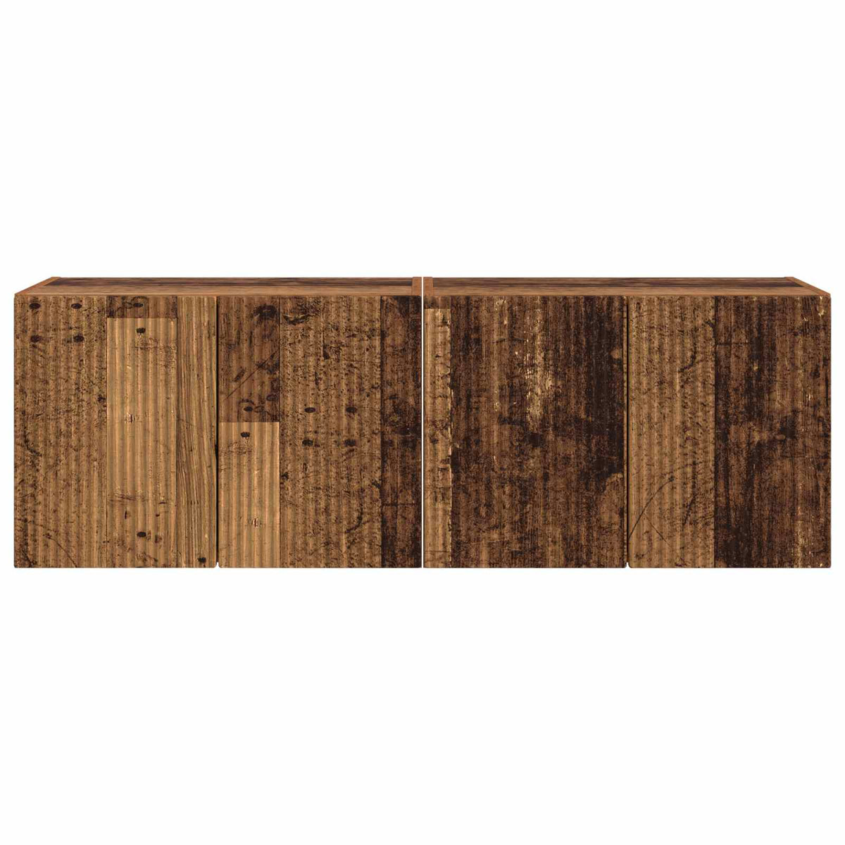TV-Wandschrank 2 stk. Altholz Holzwerkstoff