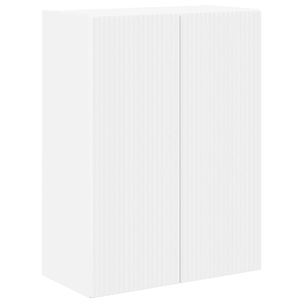 TV-Wandschrank 59,5 x 31 x 80 cm Weiß Holzwerkstoff