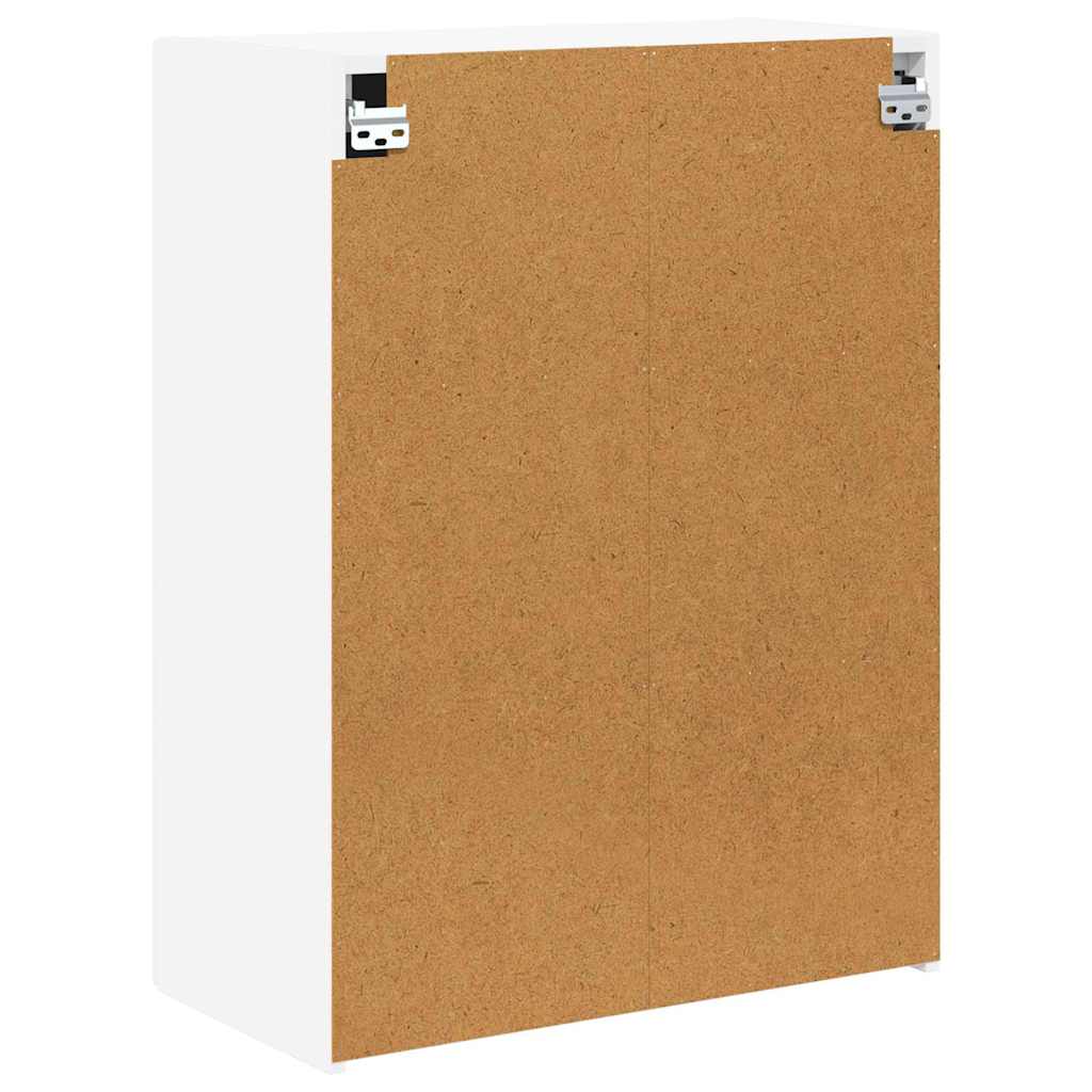 TV-Wandschrank 59,5 x 31 x 80 cm Weiß Holzwerkstoff