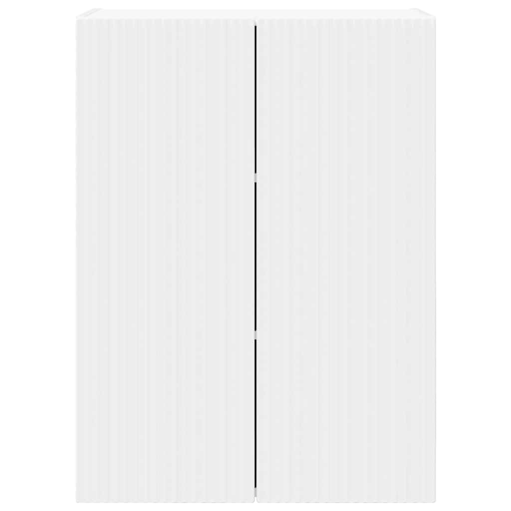 TV-Wandschrank 59,5 x 31 x 80 cm Weiß Holzwerkstoff