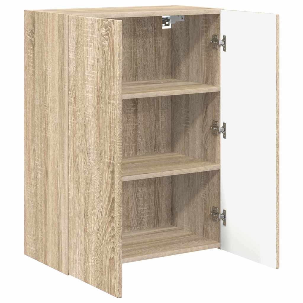 TV-Wandschrank 59,5 x 31 x 80 cm Sonoma-Eiche Holzwerkstoff