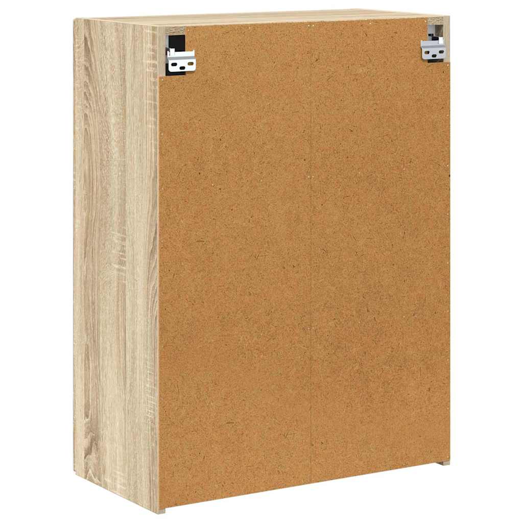 TV-Wandschrank 59,5 x 31 x 80 cm Sonoma-Eiche Holzwerkstoff