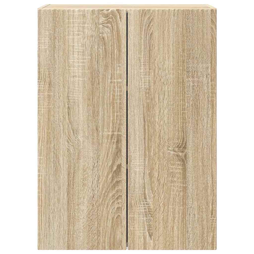 TV-Wandschrank 59,5 x 31 x 80 cm Sonoma-Eiche Holzwerkstoff