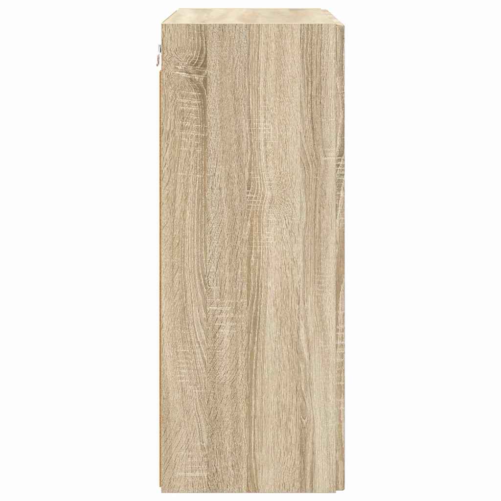 TV-Wandschrank 59,5 x 31 x 80 cm Sonoma-Eiche Holzwerkstoff
