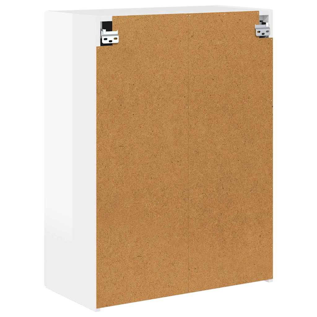TV-Wandschrank 59,5 x 31 x 80 cm Hochglanz Weiß Holzwerkstoff