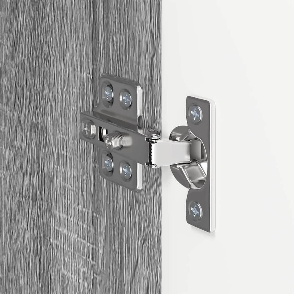 TV-Wandschrank 59,5 x 31 x 80 cm Sonoma-Grau Holzwerkstoff
