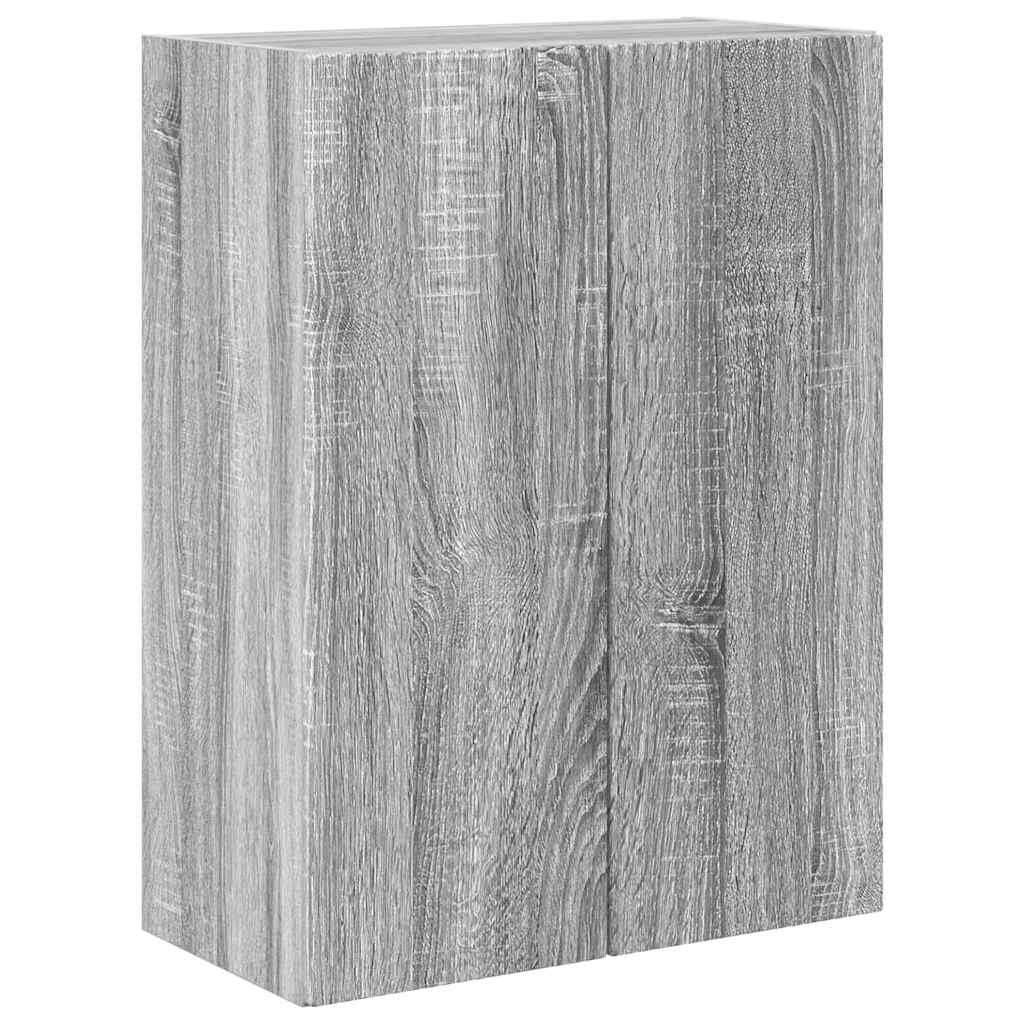TV-Wandschrank 59,5 x 31 x 80 cm Sonoma-Grau Holzwerkstoff