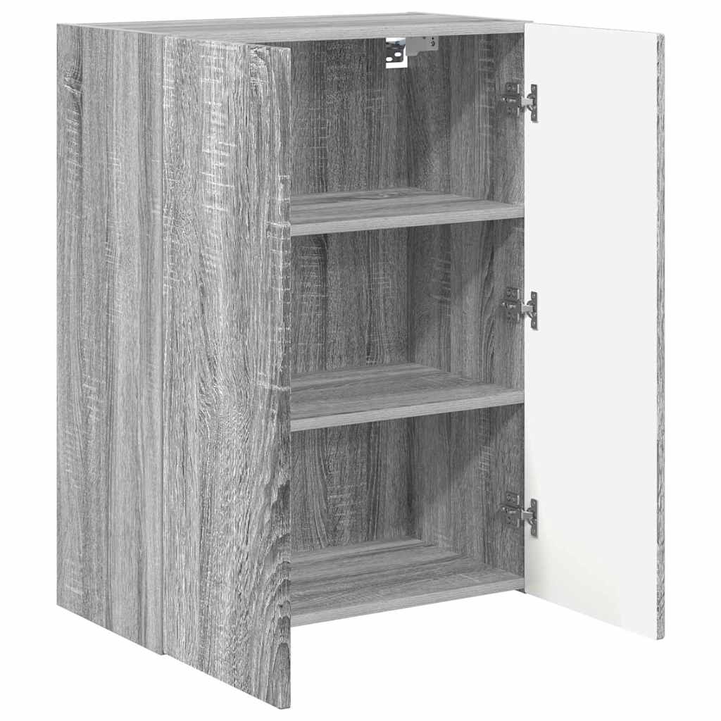 TV-Wandschrank 59,5 x 31 x 80 cm Sonoma-Grau Holzwerkstoff