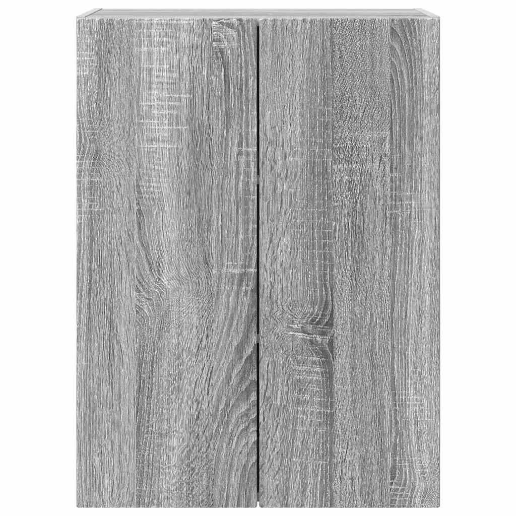 TV-Wandschrank 59,5 x 31 x 80 cm Sonoma-Grau Holzwerkstoff