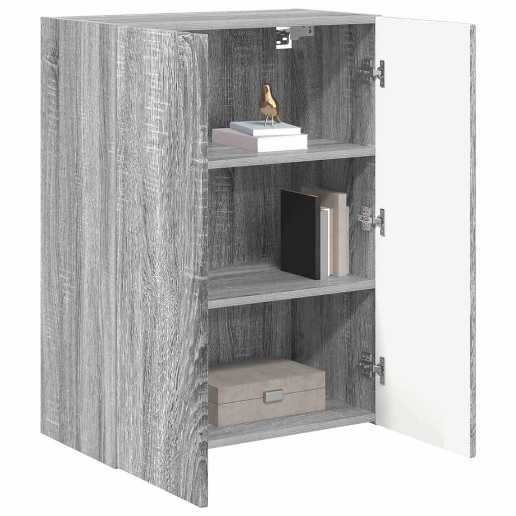 TV-Wandschrank 59,5 x 31 x 80 cm Sonoma-Grau Holzwerkstoff