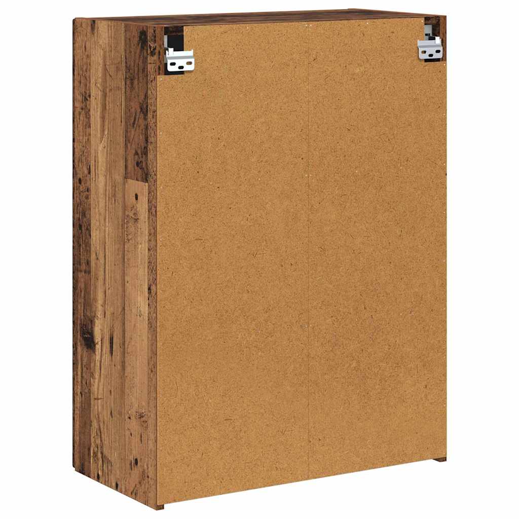 TV-Wandschrank 59,5 x 31 x 80 cm Altholz Holzwerkstoff