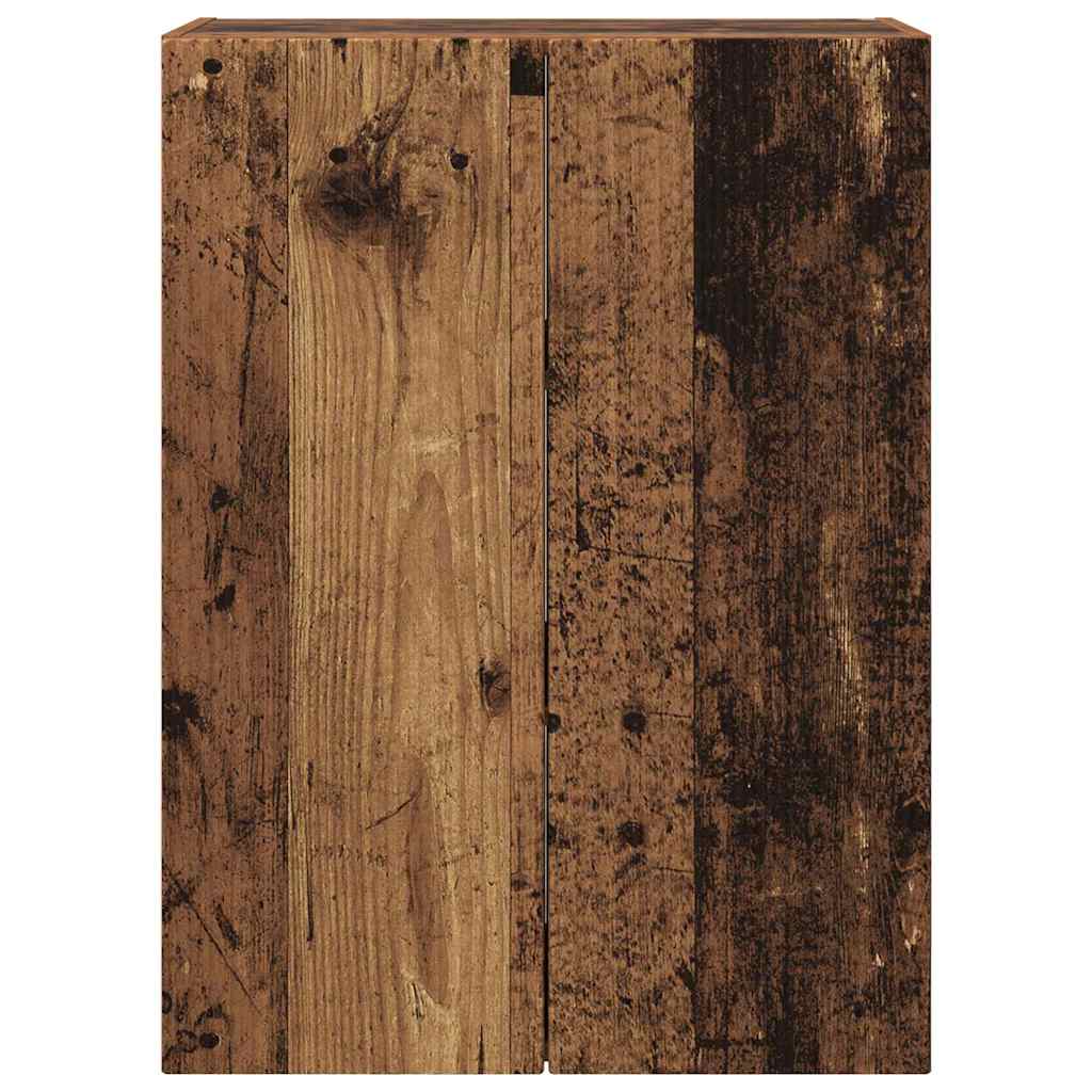 TV-Wandschrank 59,5 x 31 x 80 cm Altholz Holzwerkstoff