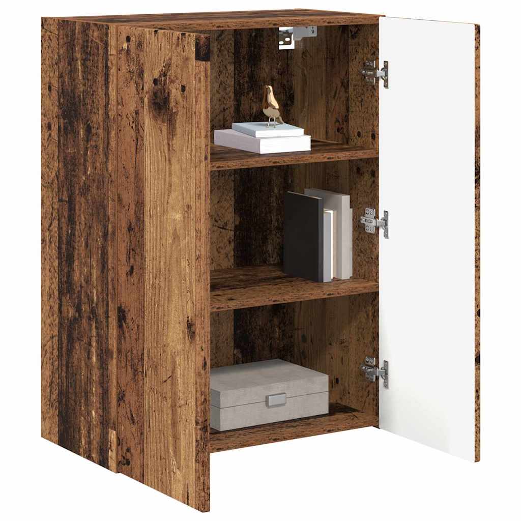 TV-Wandschrank 59,5 x 31 x 80 cm Altholz Holzwerkstoff